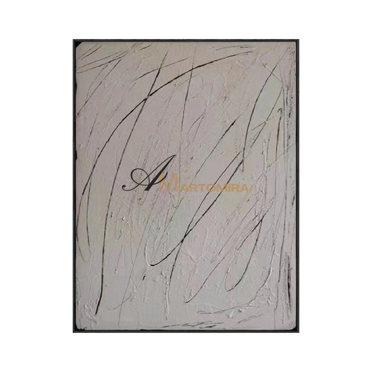 Seni Dinding Wabi Sabi | Seni Dinding Beige | Seni Dinding Abstrak Geometris | Seni Dinding Minimalis Abstrak #MF135