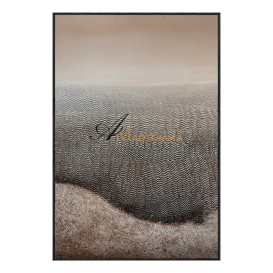 Beach Landscape Art | Modern Abstract Wall Art | Abstract Painting Of Beach | Canvas Wall Art #MF110