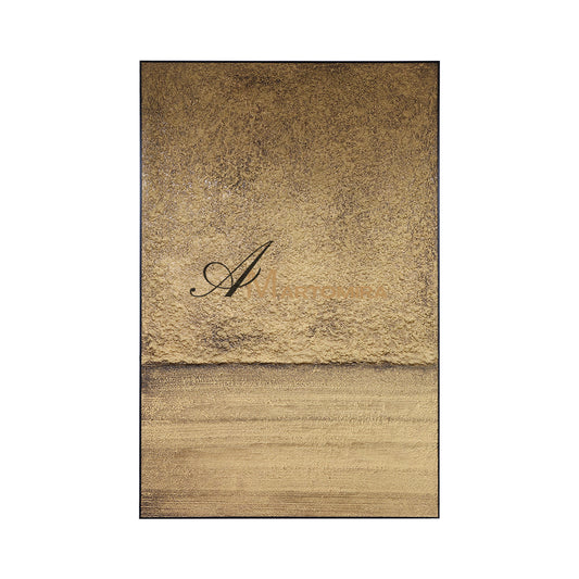 Wandbild in Braun und Gold | Wabi-Sabi-Kunst | Strukturierte Gemälde | Abstraktes Struktur-Wandbild #DF043