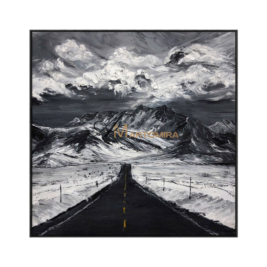 Landscape Wall Art | Mountain Landscape Art | Snowy Landscape Art | Extra Large Landscape Wall Art #MF036