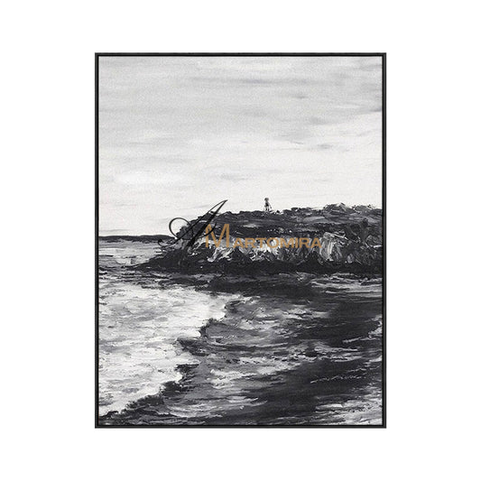 Coastal Wall Art | Beach Landscape Art | Ocean Wall Art | Landscape Wall Art For Living Room #MF045