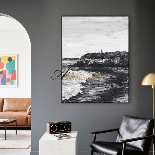 Coastal Wall Art | Beach Landscape Art | Ocean Wall Art | Landscape Wall Art For Living Room #MF045