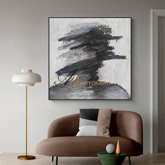 Lukisan Seni Abstrak | Lukisan Orang Abstrak | Seni Dinding Kontemporer Besar | Lukisan Cat Minyak #MF046