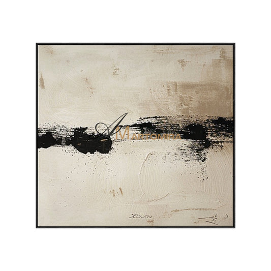 Seni Wabi Sabi | Seni Dinding Beige | Seni Dinding Abstrak Netral | Seni Dinding Abstrak Ekstra Besar #AH151