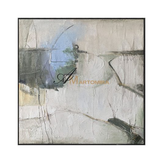 Abstract Art | Minimalist Wall Art | Neutral Wall Art | Abstract Painting For Living Room #NY002