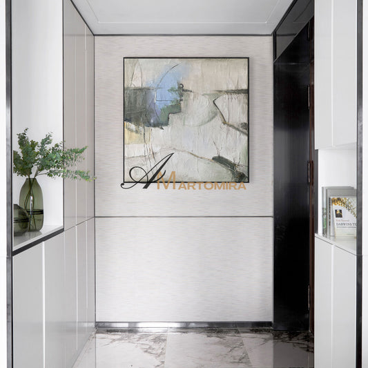 Abstract Art | Minimalist Wall Art | Neutral Wall Art | Abstract Painting For Living Room #NY002