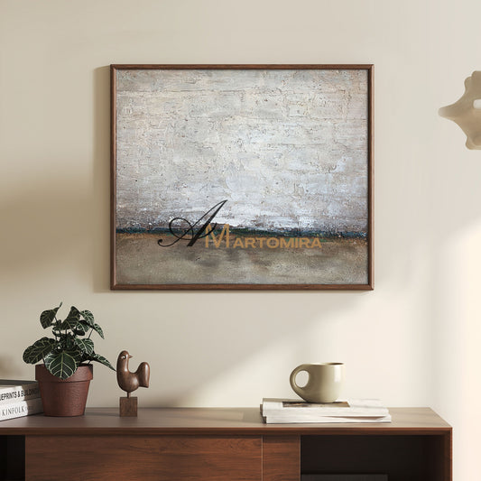 Modern Abstract Paintings | Abstract Landscape Art | Contemporary Modern Wall Decor | Earth Tone Wall Art #NY005