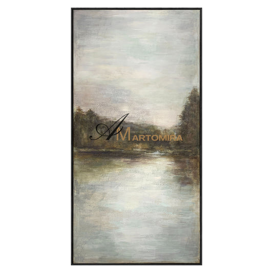 Landscape Art Paintings | Lake Wall Art | Landscape Wall Art For Living Room | Nature Art Landscape #NY010