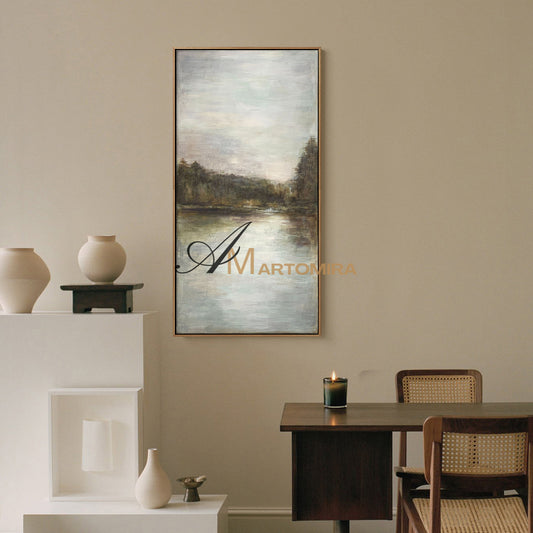 Landscape Art Paintings | Lake Wall Art | Landscape Wall Art For Living Room | Nature Art Landscape #NY010