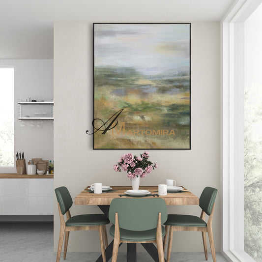 Abstract Landscape Art | Modern Abstract Paintings | Large Abstract Landscape Wall Art #NY011