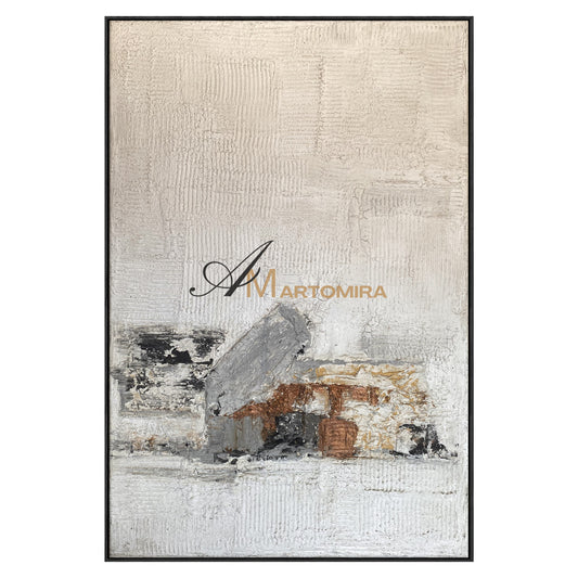 Wabi Sabi Art | Modern Abstract Paintings | Textured Canvas Art | Handmade Paintings For Living Room #NY018