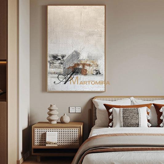 Wabi Sabi Art | Modern Abstract Paintings | Textured Canvas Art | Handmade Paintings For Living Room #NY018