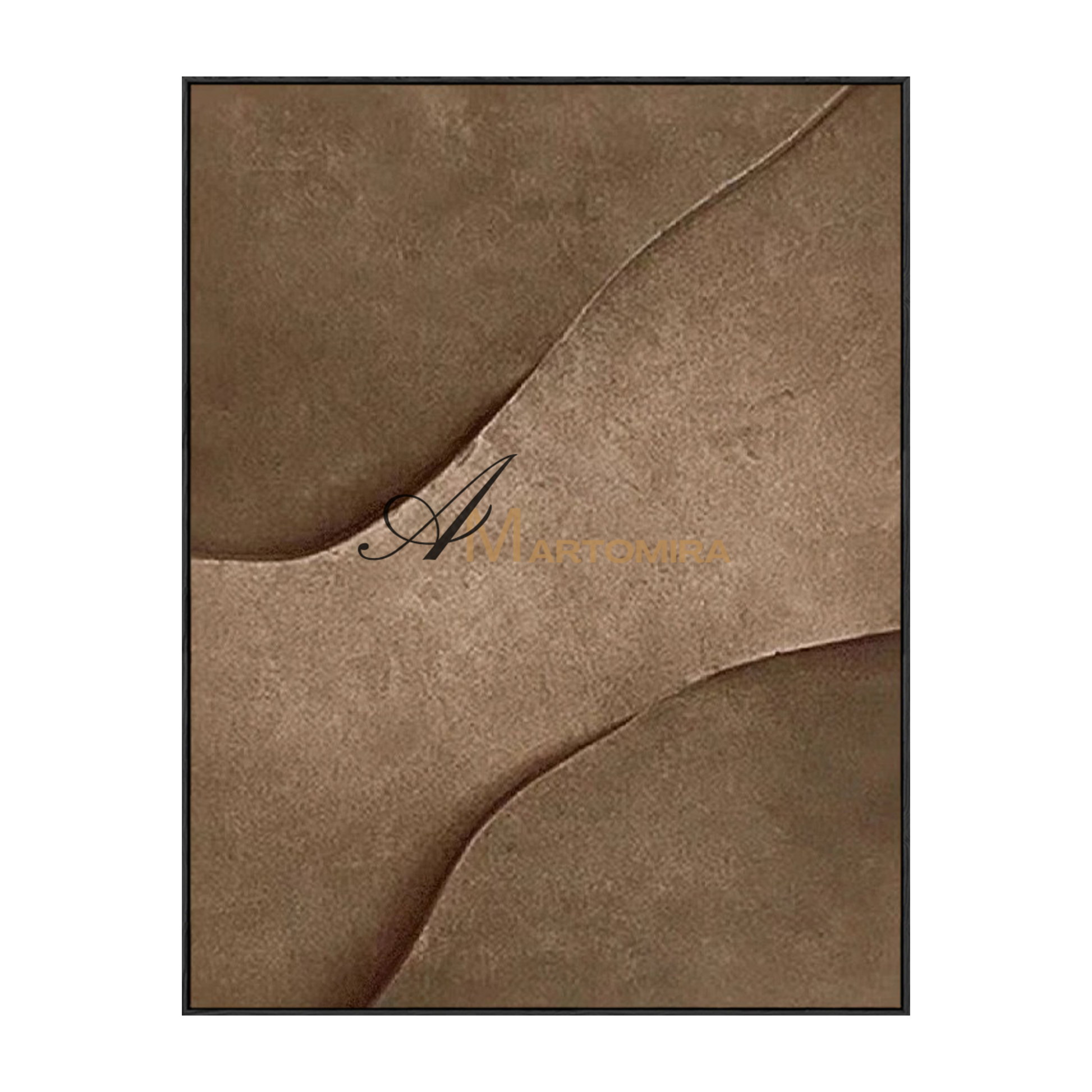 Wabi Sabi Art | Abstract Canvas Wall Art | Texture Wall Art | Brown Wall Art #MF116