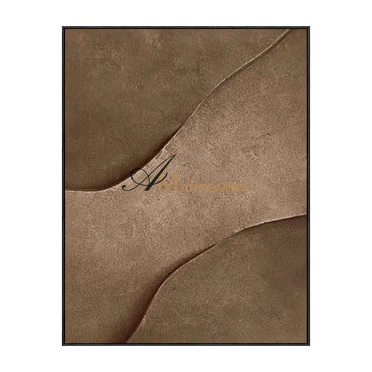 Wabi Sabi Art | Abstract Canvas Wall Art | Texture Wall Art | Brown Wall Art #MF116