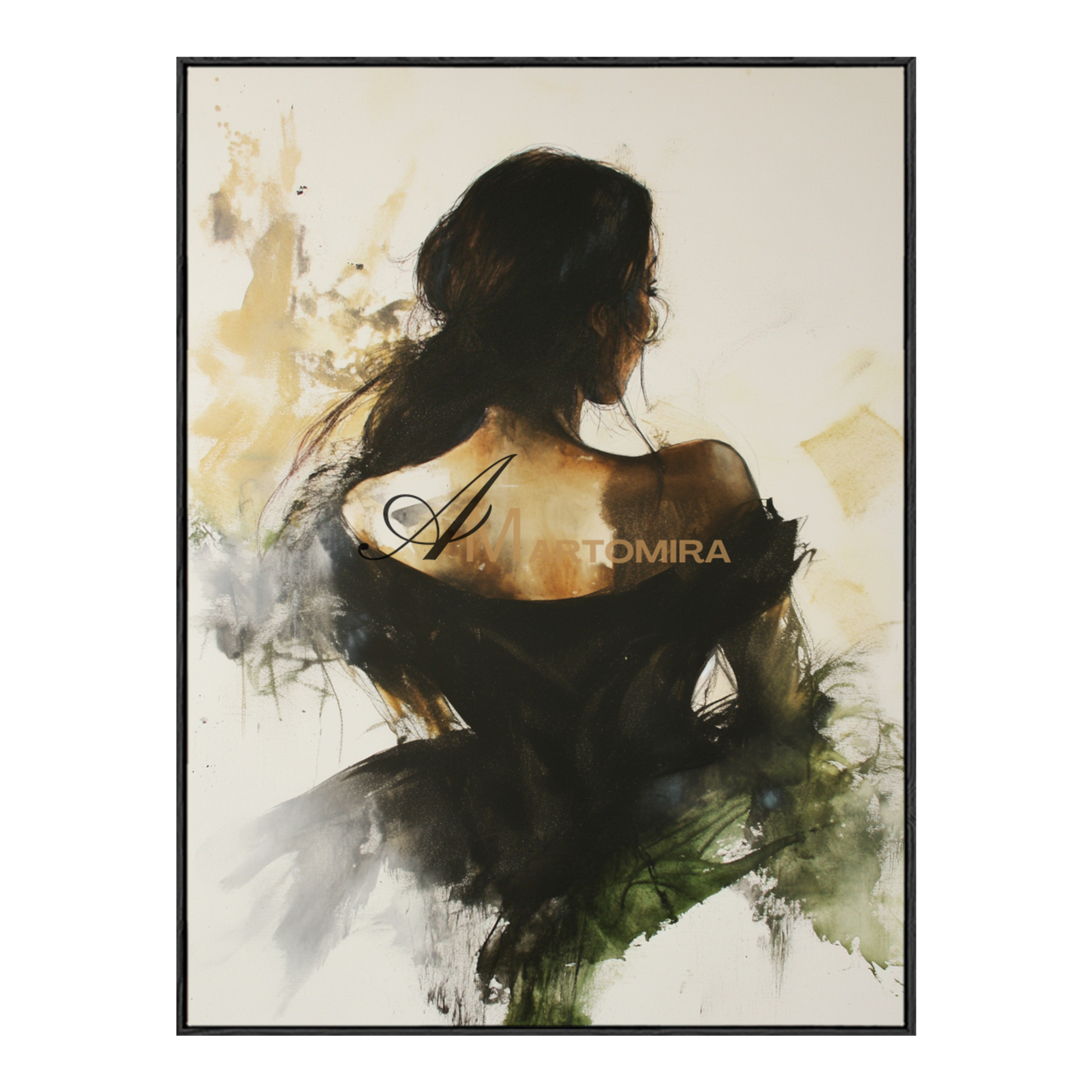 Painting Art Woman | Modern Wall Decor Art | Feminine Wall Art For Bedroom | Canvas Wall Decor #AP124