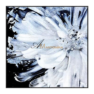Abstract Painting Floral | White Flower Painting | Large Floral Canvas Wall Art #MF104