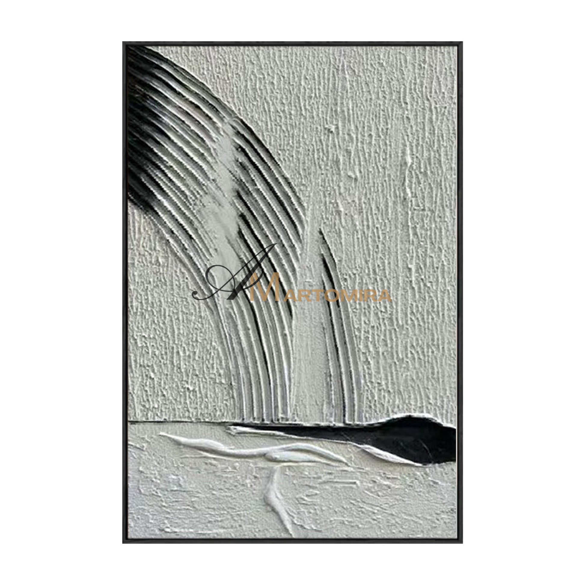 Minimalist Wall Art | Abstract Geometric Art | Black And White Wall Art | Neutral Wall Art #MF144