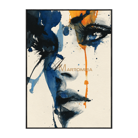 Painting Art Woman | Abstract Painting Of A Woman'S Face | Contemporary Abstract Wall Art | Large Wall Art #AP123