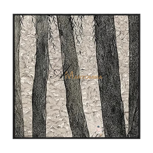 Painting The Tree | Abstract Wall Art Paintings | Abstract Tree Painting | Canvas Wall Decor  #MF083