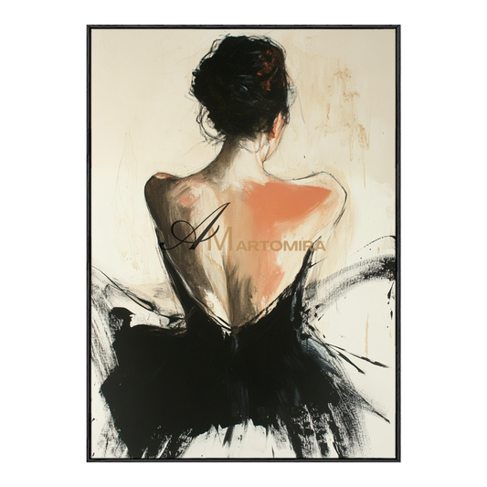 Women Body Painting | Back Of A Woman Painting | Contemporary Wall Art Decor | Contemporary Wall Decor #AP130