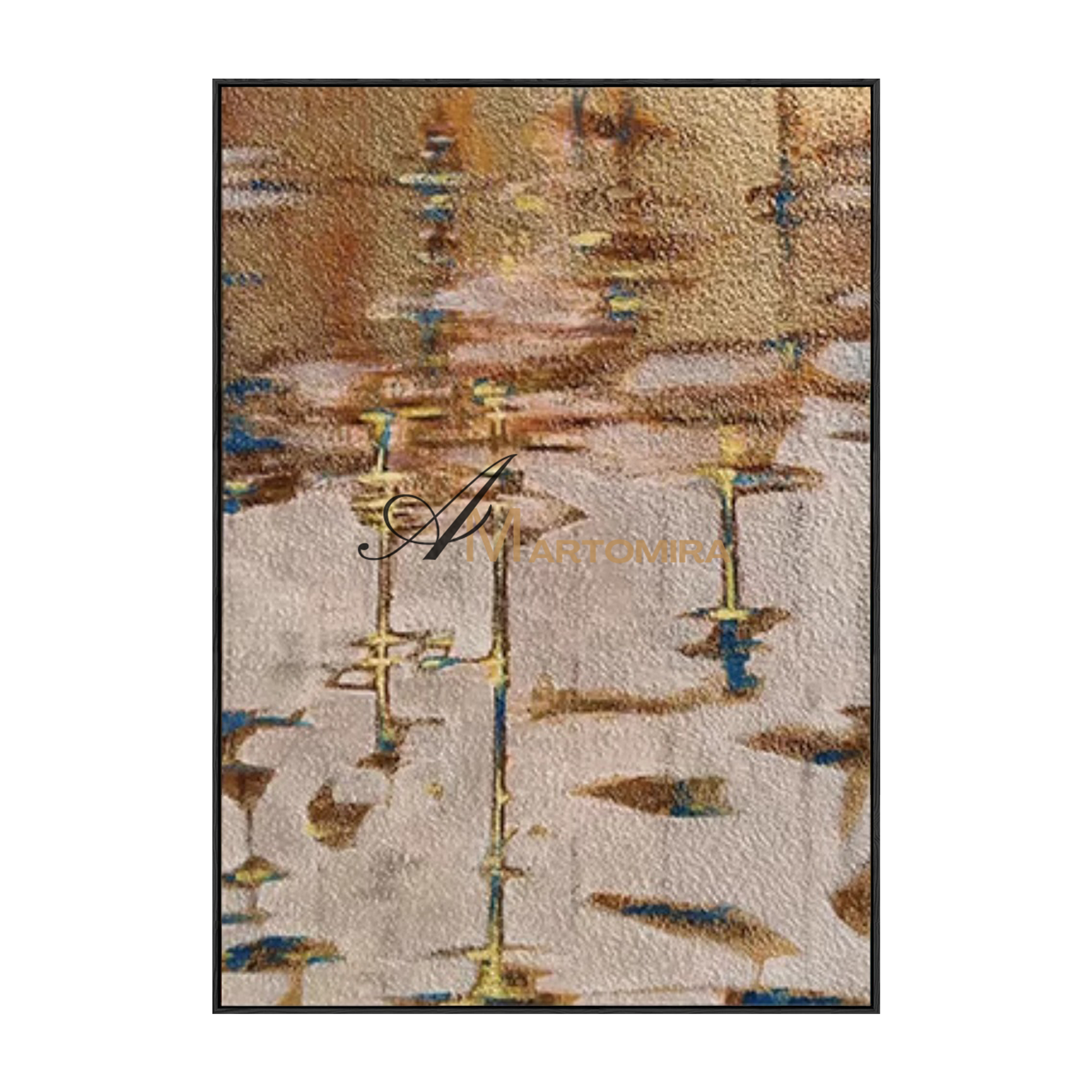 Abstract Wall Art | Modern Contemporary Wall Decor | Brown And Beige Wall Art | Large Wall Art #MF091
