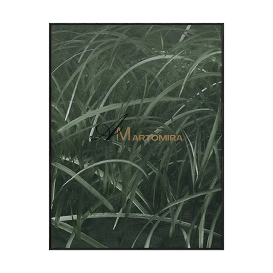 Modern Abstract Wall Art | Green Wall Art | Painting Of Grass | Original Oil Paintings #MF137