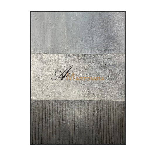 Abstract Canvas Art | Extra Large Canvas Wall Art | Black And grey Abstract Painting #MF123