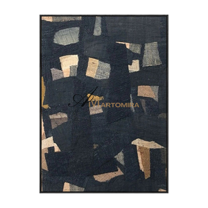 Geometric Wall Art | Large Abstract Wall Art | Large Blue Abstract Wall Art #MF143