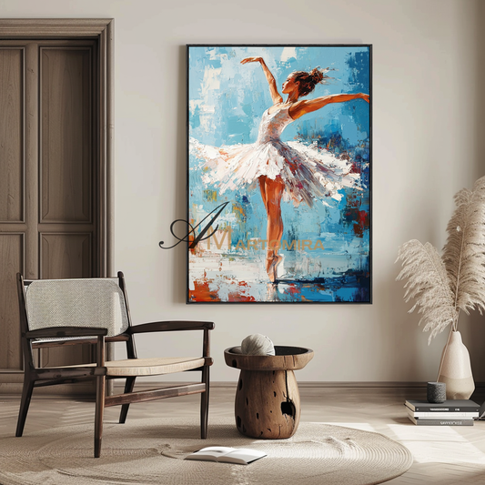 The Dance Painting | Women Painting | Painting Of A Dancer | Feminine Wall Art For Bedroom #AP127