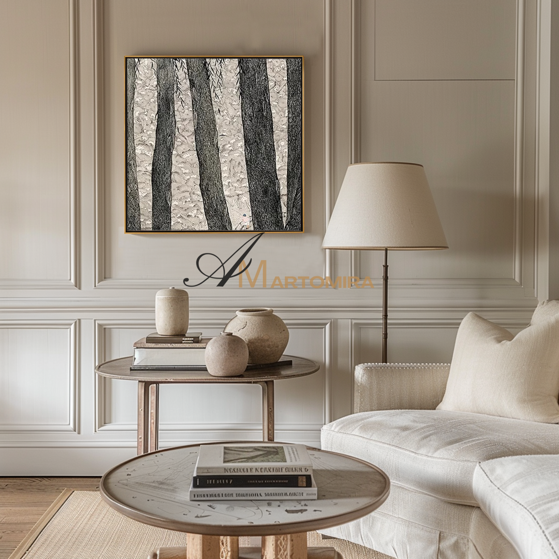Painting The Tree | Abstract Wall Art Paintings | Abstract Tree Painting | Canvas Wall Decor  #MF083