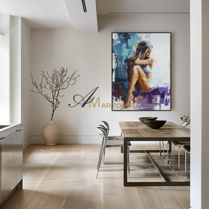 Painting Art Woman | Emotional Artwork | Women'S Body Painting | Modern Wall Decor Art #AP120