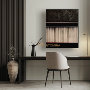 Canvas Wall Art | Contemporary Abstract Wall Art | Black Abstract Wall Art | Wall Decor #MF108