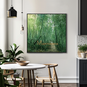 Green Wall Art | Bamboo Wall Art Decor | Large Art For Living Room Walls | Wall Art Decor #MF087