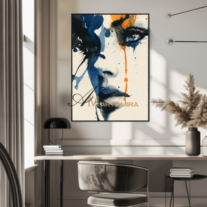 Painting Art Woman | Abstract Painting Of A Woman'S Face | Contemporary Abstract Wall Art | Large Wall Art #AP123