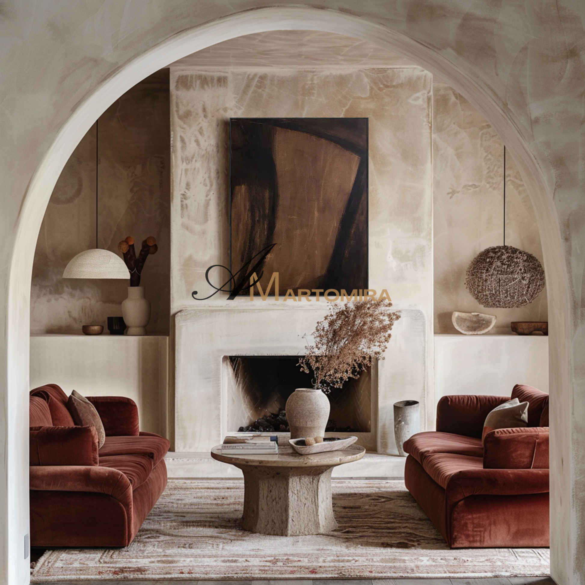 Wabi Sabi Wall Art | Modern Abstract Wall Art | Extra Large Wall Art For Living Room #MF130