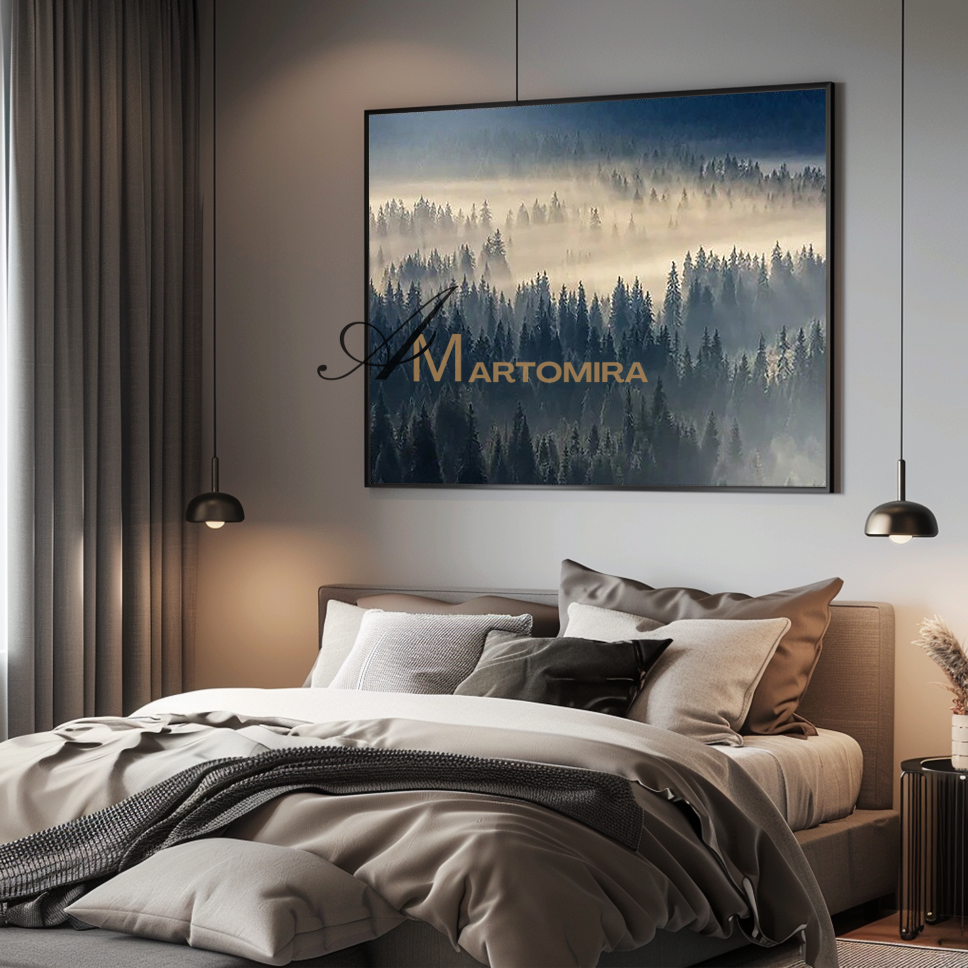 Landscape Wall Art | Forest Wall Art | Landscape Wall Art For Living Room | Modern Art #MF125
