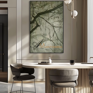 Painting The Tree | Green Wall Art | Abstract Tree Painting | Tree Branch Wall Art #MF084