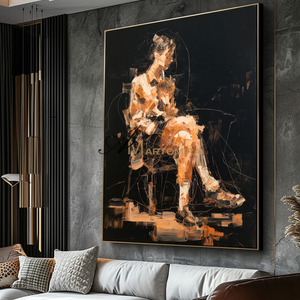 Abstract Canvas Art | Abstract Woman Painting | Feminine Wall Art For Bedroom | Abstract Art Paintings #AP122
