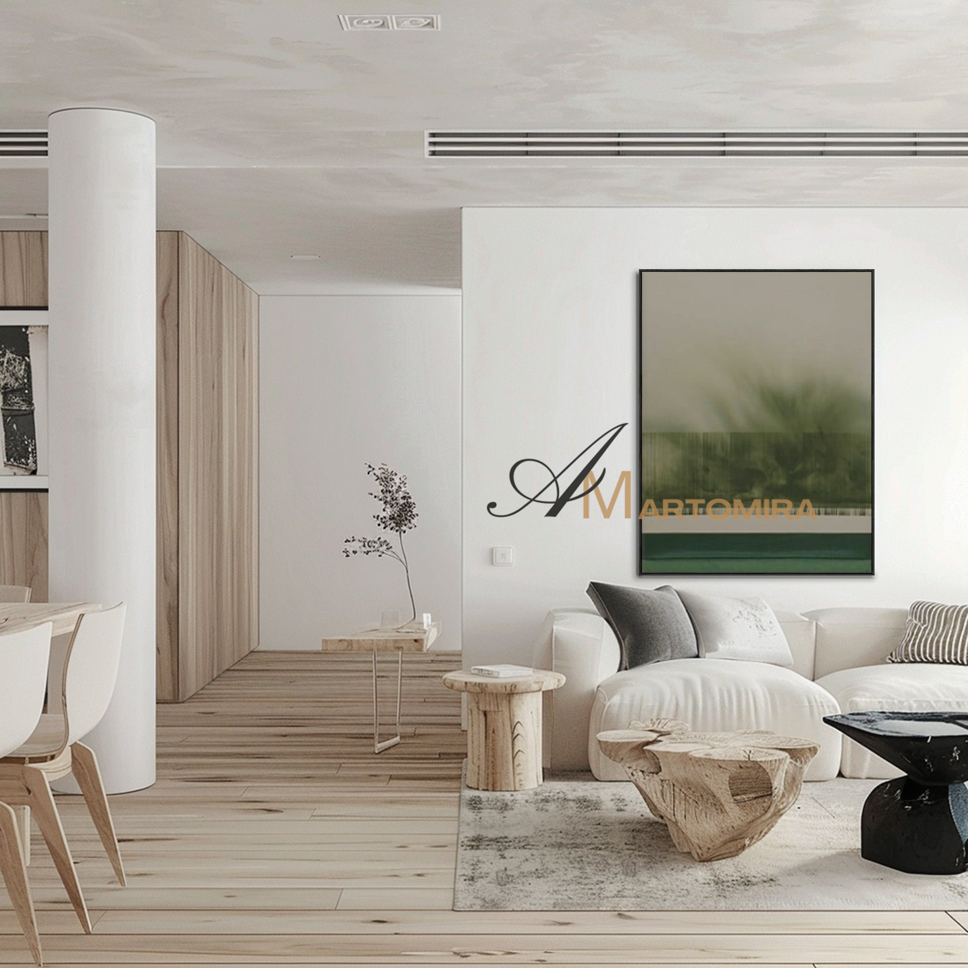 Abstract Wall Art | Green Wall Art | Abstract Wall Art For Living Room | Modern Art #MF106