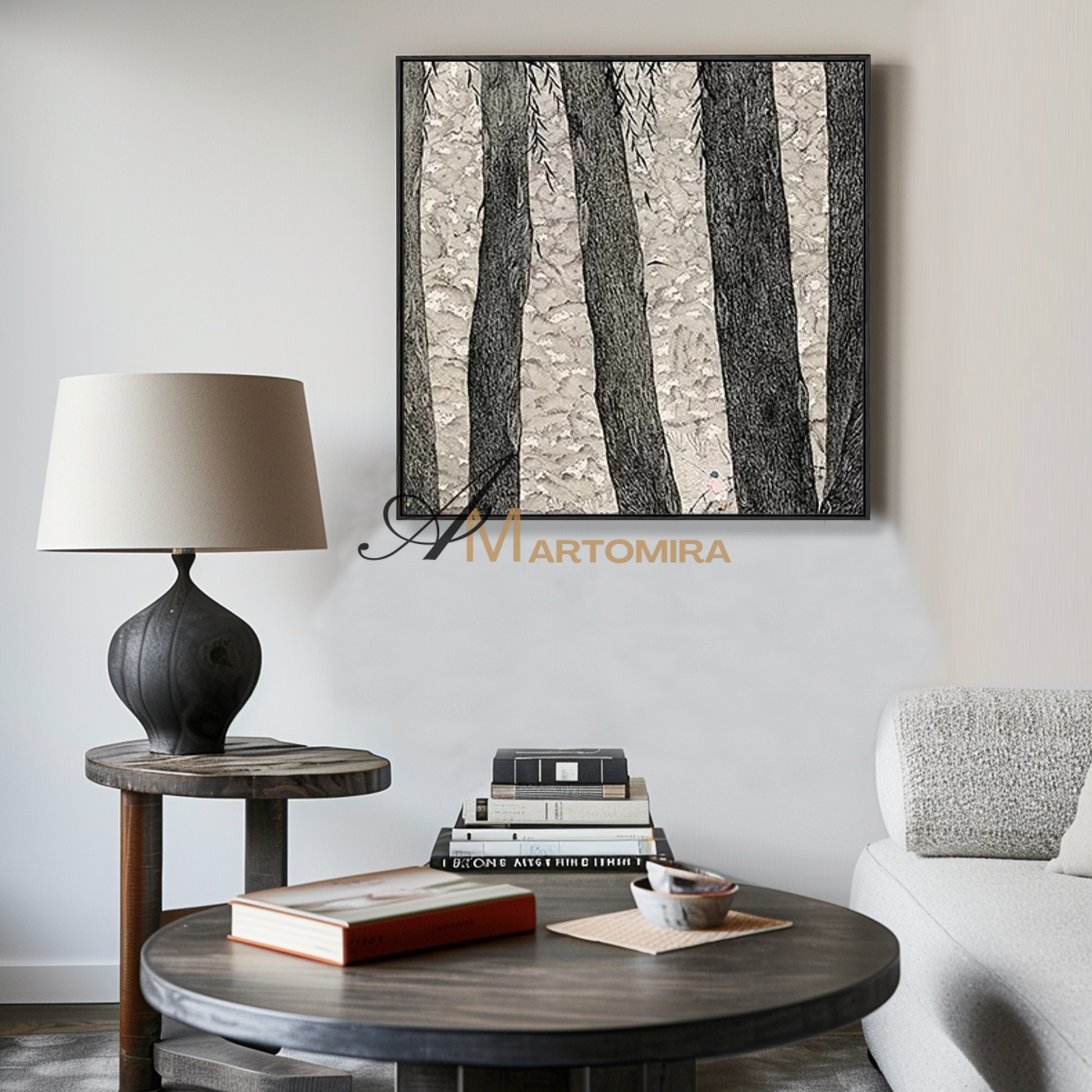 Painting The Tree | Abstract Wall Art Paintings | Abstract Tree Painting | Canvas Wall Decor  #MF083