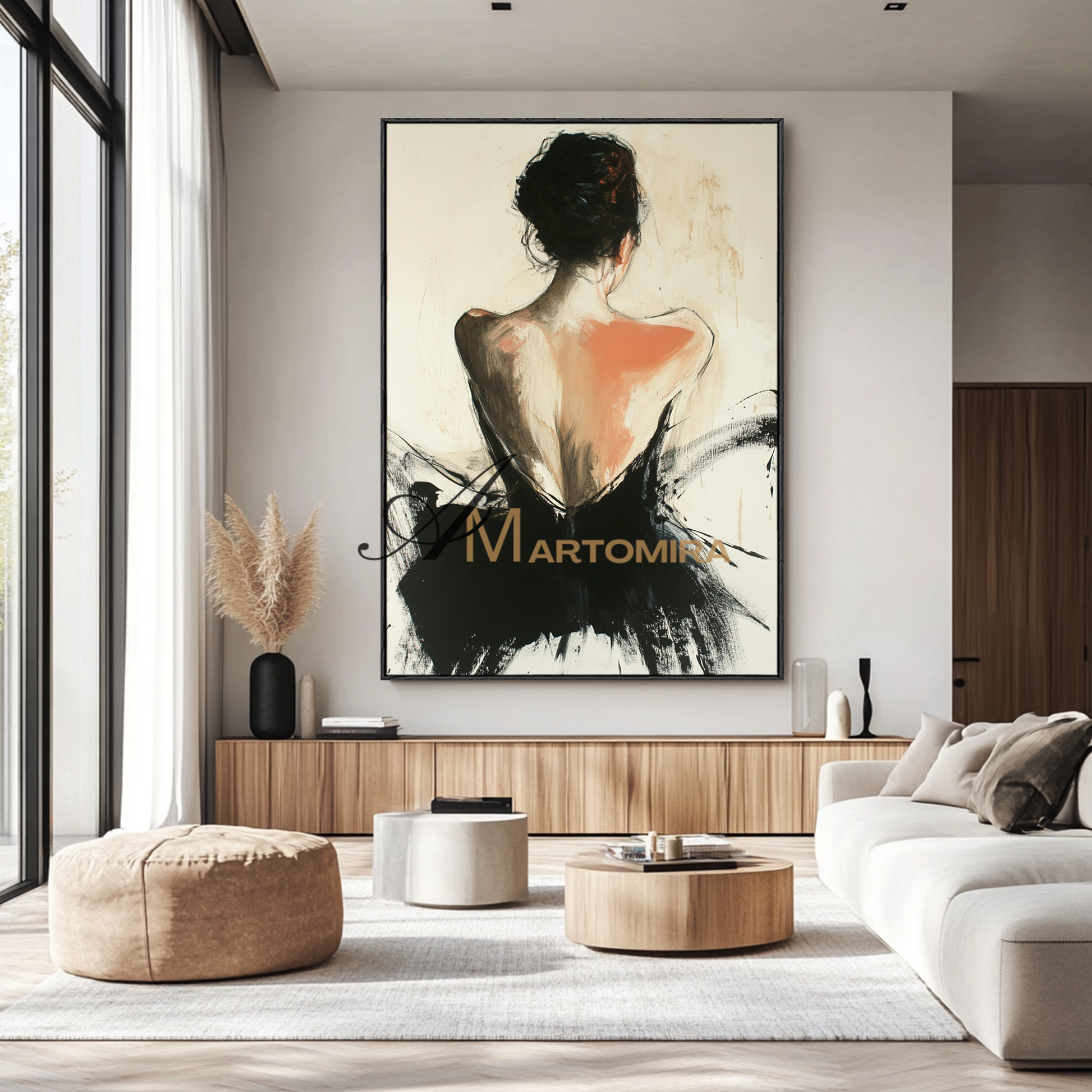 Women Body Painting | Back Of A Woman Painting | Contemporary Wall Art Decor | Contemporary Wall Decor #AP130