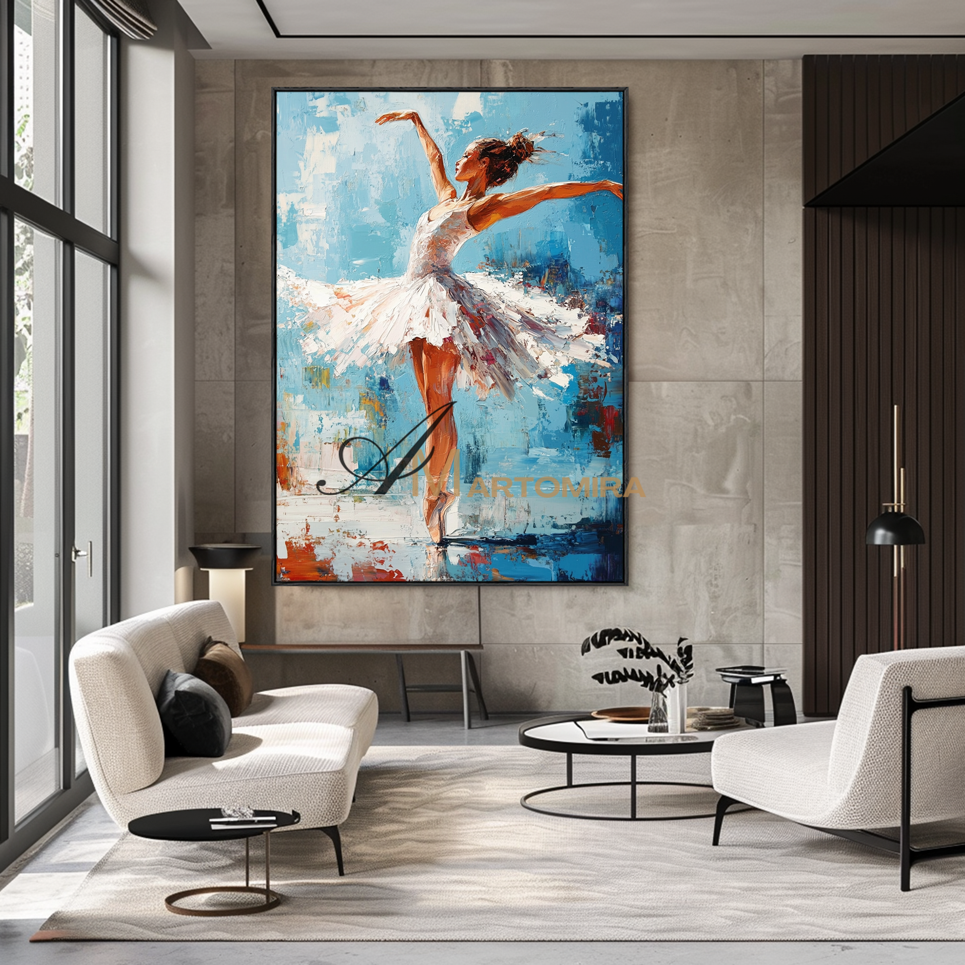 The Dance Painting | Women Painting | Painting Of A Dancer | Feminine Wall Art For Bedroom #AP127