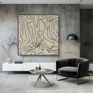 Geometric Wall Art | Abstract Minimalist Art | Minimalist Wall Art For Living Room  #MF142