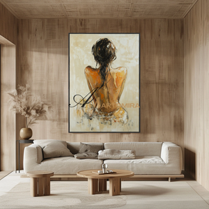 Painting Art Woman | Back Of A Woman Painting | Feminine Wall Art For Bedroom | Wall Art Decor #AP131