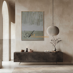 Large Abstract Wall Art | Green Wall Art | Contemporary Living Room Wall Decor #MF100
