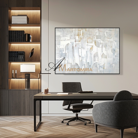 Modern Wall Decor Art | Abstract Geometric Art | Abstract Minimalist Wall Art | Neutral Wall Art #MF139