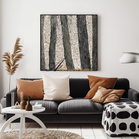 Painting The Tree | Abstract Wall Art Paintings | Abstract Tree Painting | Canvas Wall Decor  #MF083