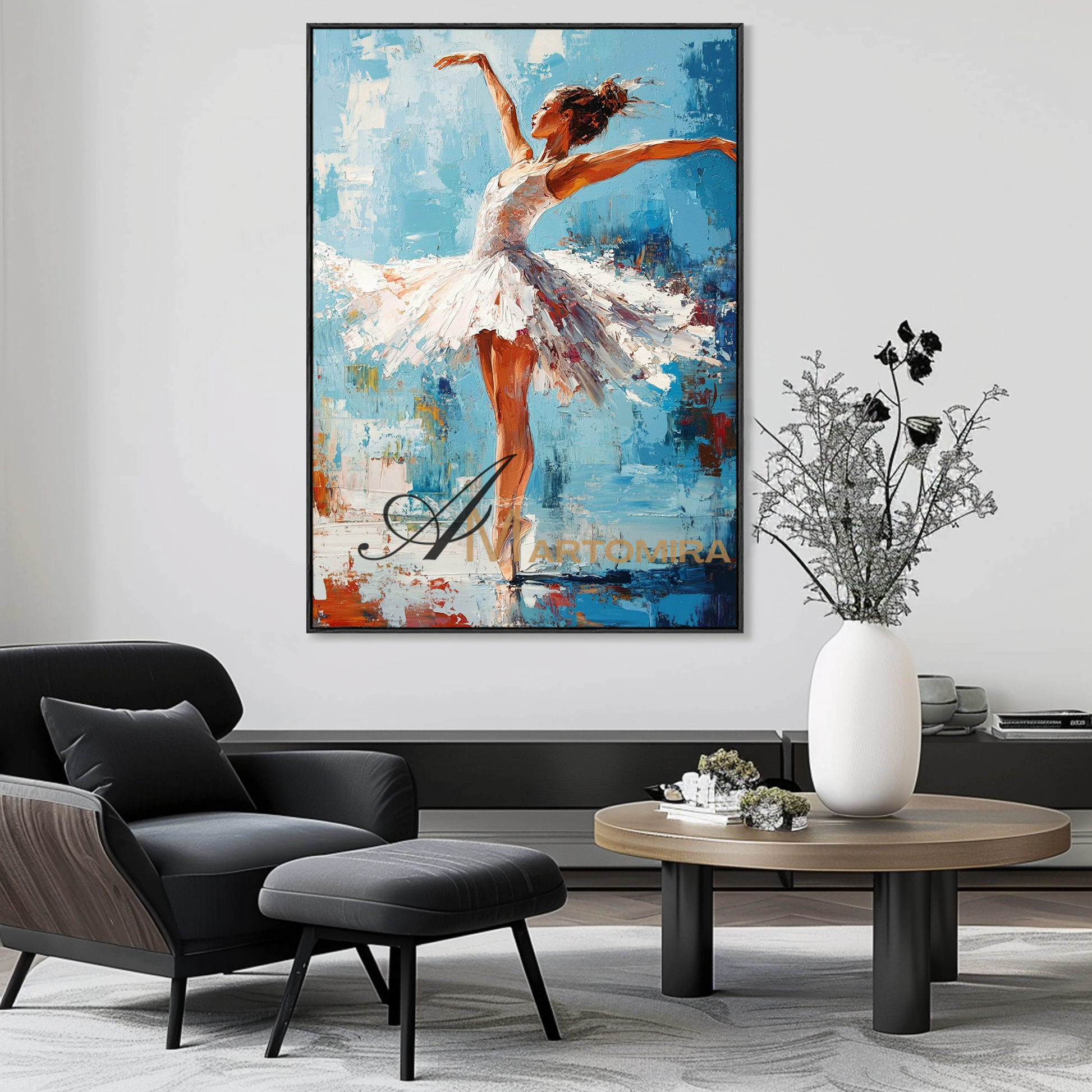 The Dance Painting | Women Painting | Painting Of A Dancer | Feminine Wall Art For Bedroom #AP127