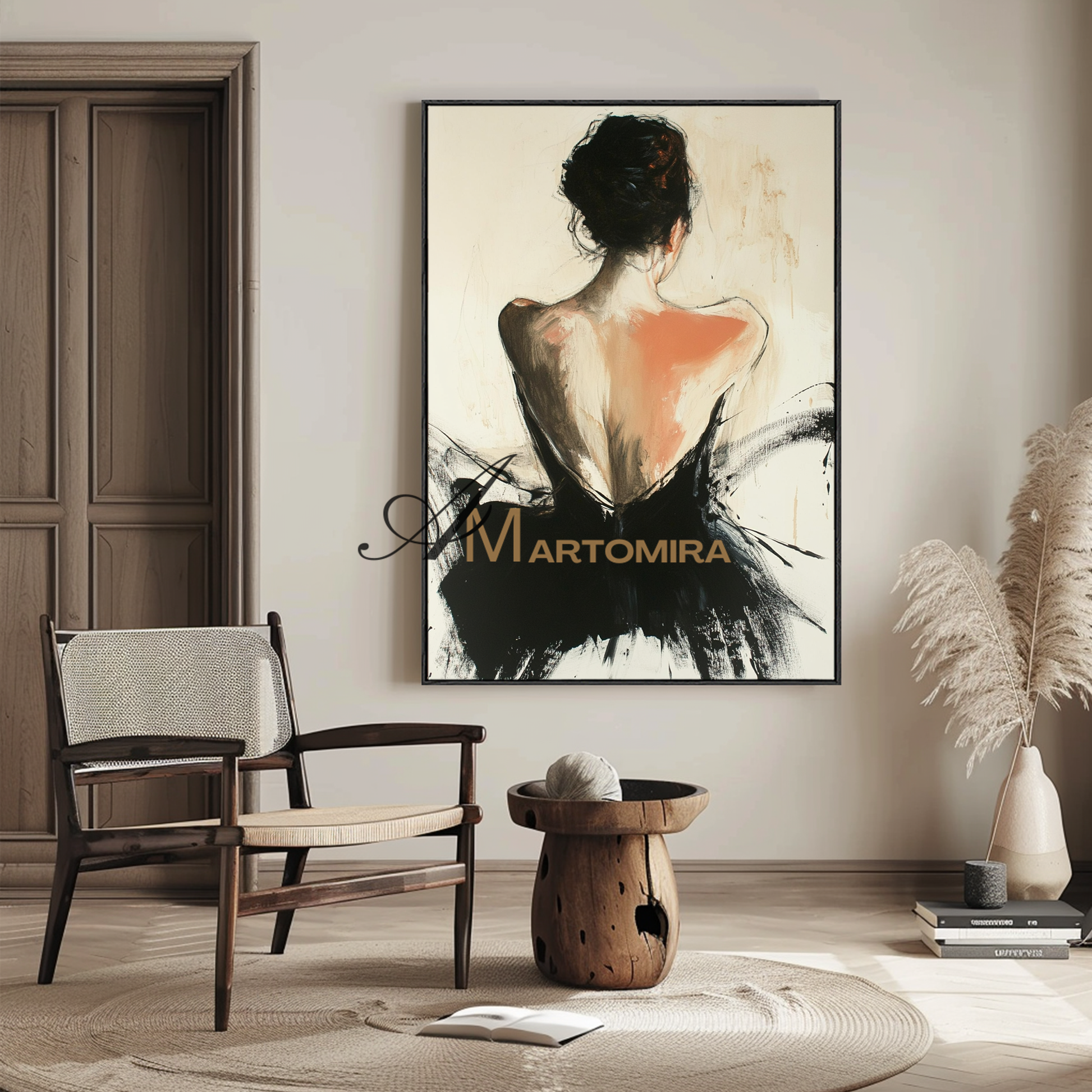 Women Body Painting | Back Of A Woman Painting | Contemporary Wall Art Decor | Contemporary Wall Decor #AP130