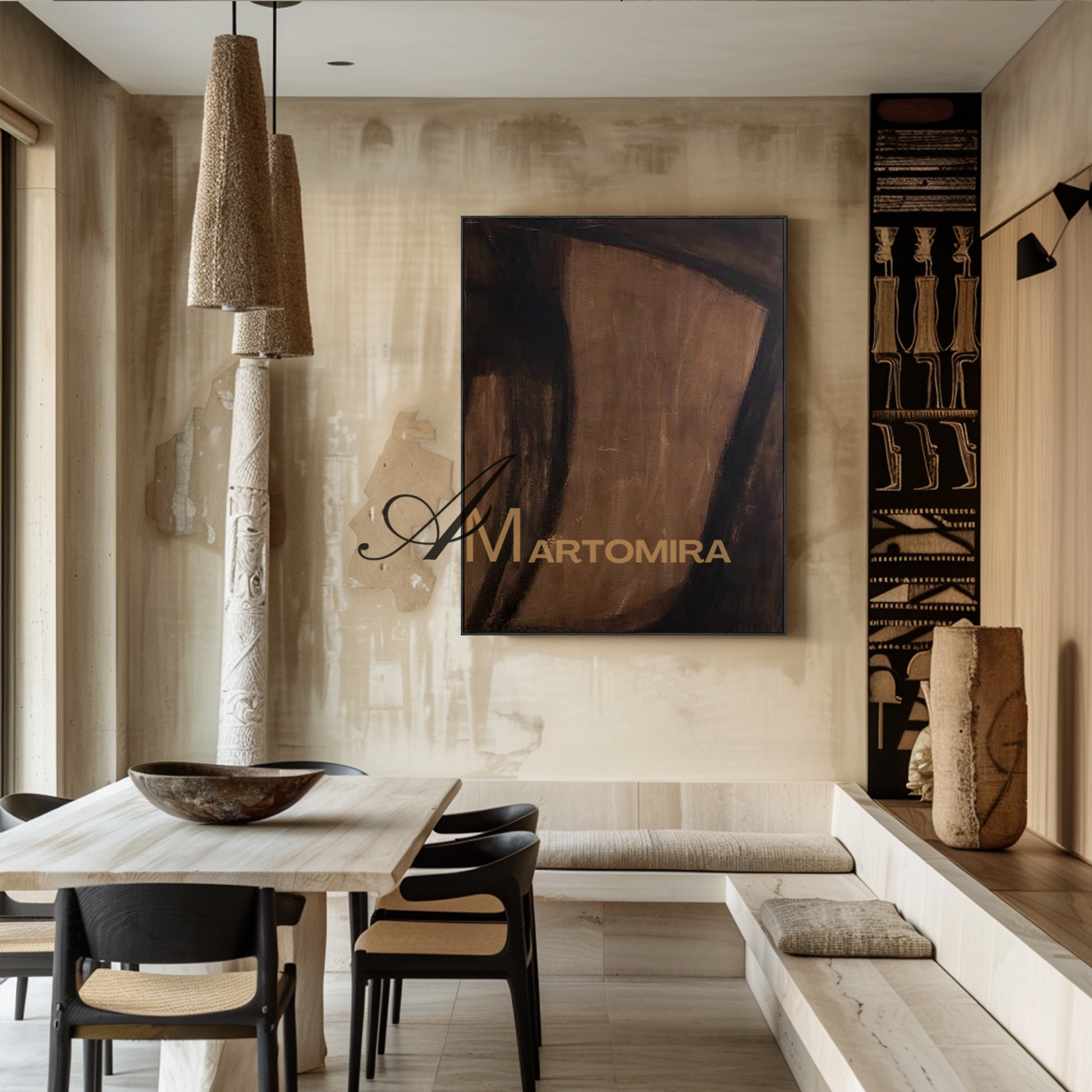 Wabi Sabi Wall Art | Modern Abstract Wall Art | Extra Large Wall Art For Living Room #MF130